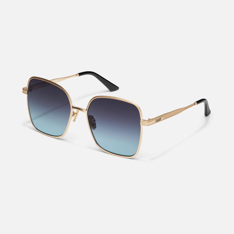 BRUSHED GOLD/BLACK AQUA